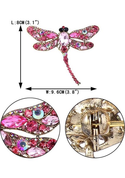 Yeşil Stil Kadın Moda Yılan Teardrop Broş Avusturya Kristal Broş (Yurt Dışından)