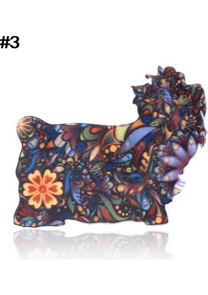 No.3 Boyutu Yeni Popüler Baskılı Hayvan Yavrusu Dachshund Broş 6 Stil (Yurt Dışından)