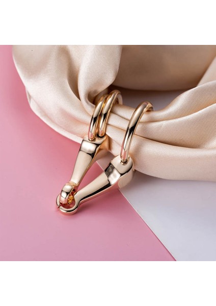 Gül Altın Tarzı Kadın Hediye Zarif Moda Düğün Kadın Takı At Kafası Yuvarlak Şal Yüzük Fular Klips Eşarp Tokası Başörtü Tokası (Yurt Dışından) modelleri