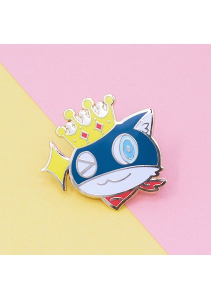 Toplu Iğne Persona Morgana Mona Pastel Emaye Pin Kawaii Mavi Taç Kedi Broş Oyun Fanı Koleksiyonu Rozeti Aksesuar Sevgililer Günü Hediyesi (Yurt Dışından) fiyatları