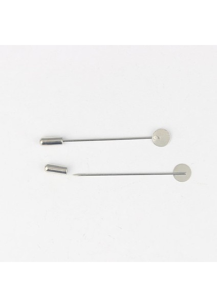 5 Parça Ceket Şapka Yaka Tespih Hicab Broş Boş Platin Broşlar 8mm Ped ile (Yurt Dışından)