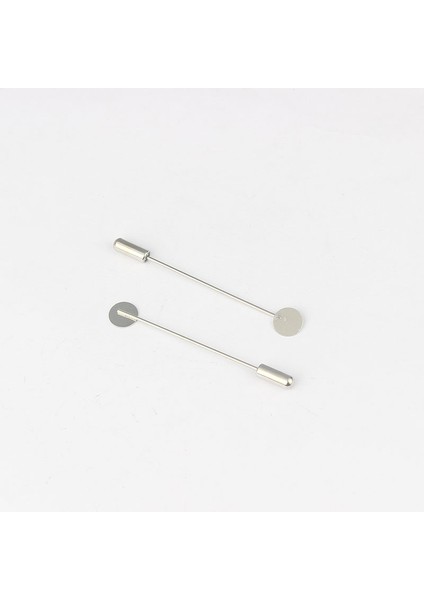 5 Parça Ceket Şapka Yaka Tespih Hicab Broş Boş Platin Broşlar 8mm Ped ile (Yurt Dışından)