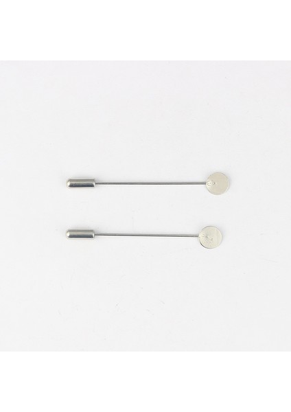 5 Parça Ceket Şapka Yaka Tespih Hicab Broş Boş Platin Broşlar 8mm Ped ile (Yurt Dışından)