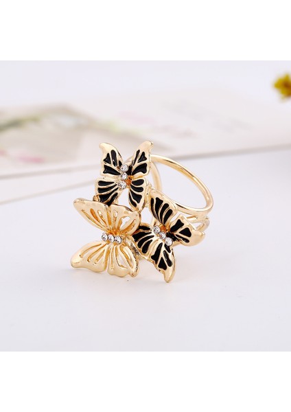 Siyah Stil No.1 Boyutu Eşarp Ipek Klips Kristal Toka Kadın Takı Eşarp Toka Broş (Yurt Dışından) modelleri