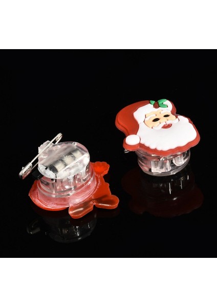 Noel Işıldayan LED Işık Yükseltilmiş Rozet Broş Takı Xmas Hediyesi (Yurt Dışından)