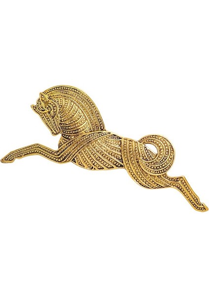 Altın Tarzı Vintage Metal Koşan At Broş Moda Kadın Broşlar Hediye (Yurt Dışından)
