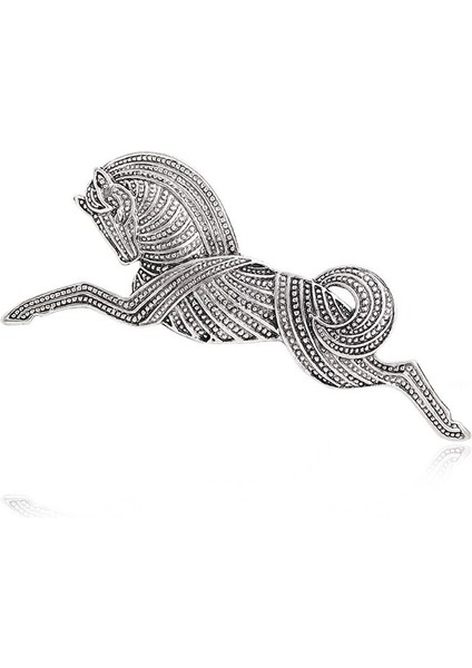 Altın Tarzı Vintage Metal Koşan At Broş Moda Kadın Broşlar Hediye (Yurt Dışından)