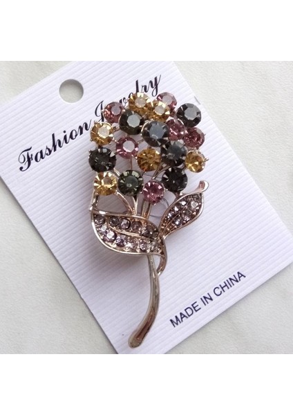 Kadın Alaşım Düğünler Günlük Broş Hediye Dandelion Çiçeği Broşlar Rhinestone (Yurt Dışından) fiyatları