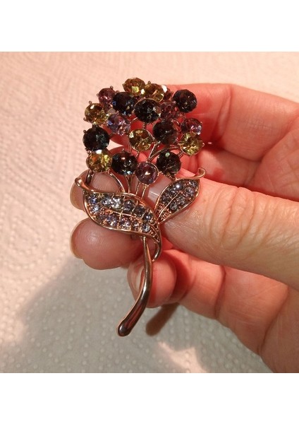Kadın Alaşım Düğünler Günlük Broş Hediye Dandelion Çiçeği Broşlar Rhinestone (Yurt Dışından) fırsatları