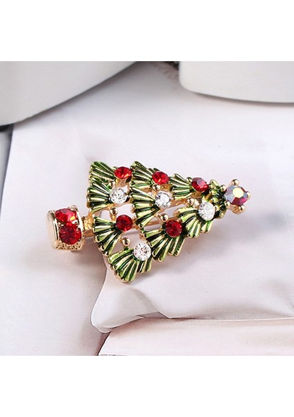 Çok Renkli Stil Kadınlar Için Yaratıcı Alaşım Oyuk Takı Ceket Elbise Parti Aksesuarları Noel Ağacı Broş (Yurt Dışından) modelleri