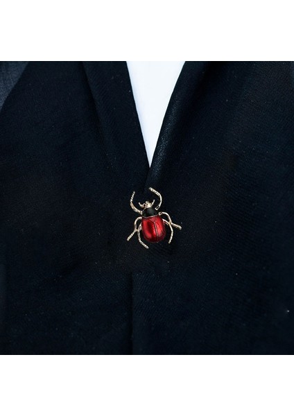 Çok Renkli Stil Kadınlar Için Enamel Böcek Gümüş Broş Takı Parti Kıyafet Eşarplık Takı (Yurt Dışından)