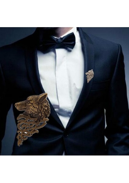 1 Adet Kurt Desen Moda Takı Erkek Takım Broş Şapka Eşarp Broş Düğün Parti Aksesuar Süsleme (Yurt Dışından) fiyatları