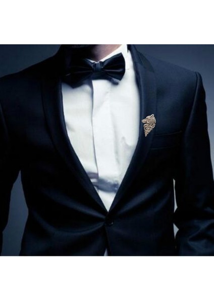 1 Adet Kurt Desen Moda Takı Erkek Takım Broş Şapka Eşarp Broş Düğün Parti Aksesuar Süsleme (Yurt Dışından) modelleri