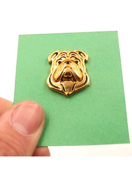 Gül Kırmızı Tarzı Erkek Sevimli Takım Broşu Ingiliz Bulldog Hayvan Broşları Komik Takı (Yurt Dışından) fırsatları