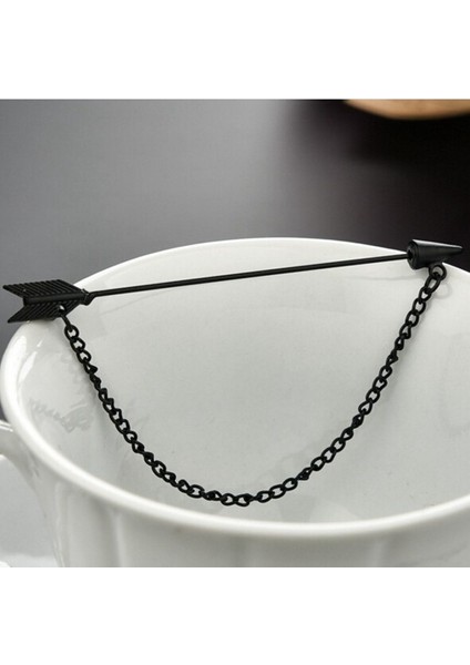 Gümüş Tarzı 2016 Moda Altın Zincir Yaka Broş Erkek Takım Elbise Papyon Iğnesi Ok Broş Fırfır Aksesuarları Düğün Brooch Kadınlar Için (Yurt Dışından)