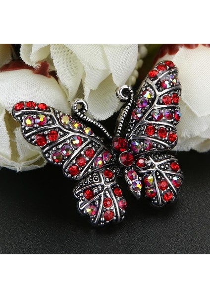 Kedi Renkli Kelebek Şekilli Broş Korsaj Retro Böcek Serisi Broş Dekor (Yurt Dışından) fiyatları