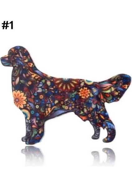 No.1 Boyutu Yeni Popüler Baskılı Hayvan Yavrusu Dachshund Broş 6 Stil (Yurt Dışından)