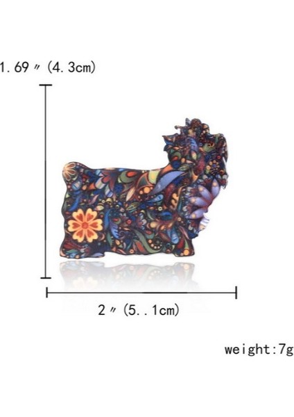 No.1 Boyutu Yeni Popüler Baskılı Hayvan Yavrusu Dachshund Broş 6 Stil (Yurt Dışından)