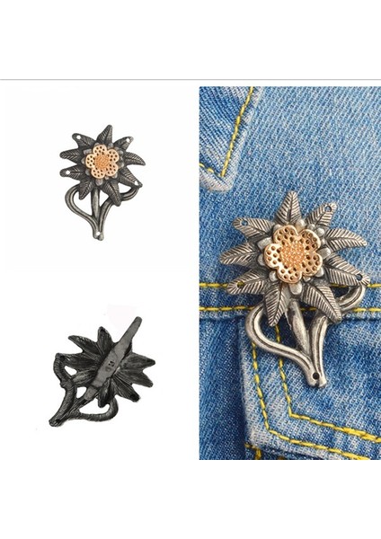 Iı.dünya Savaşı Alman Ordusu Elit Dağ Edelweiss Rozeti Toka Pin Up Çanta Şapka Aksesuarları (Yurt Dışından)
