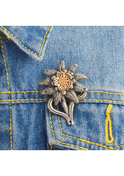 Iı.dünya Savaşı Alman Ordusu Elit Dağ Edelweiss Rozeti Toka Pin Up Çanta Şapka Aksesuarları (Yurt Dışından)