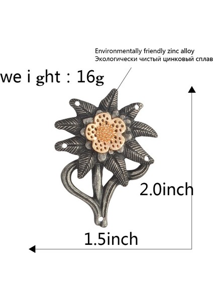 Iı.dünya Savaşı Alman Ordusu Elit Dağ Edelweiss Rozeti Toka Pin Up Çanta Şapka Aksesuarları (Yurt Dışından)