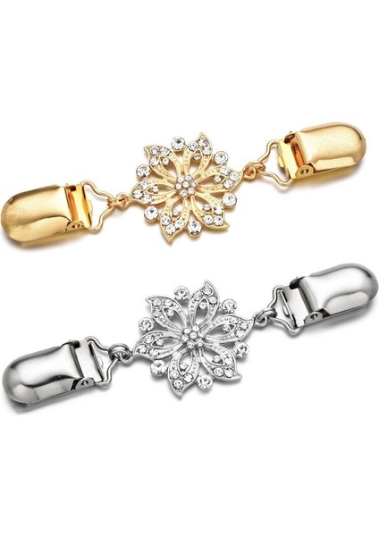 Kar Tanesi Gümüş Kadınlar Için Güzel Hırka Klipsi- Kazak Şal Eşarp Klipsi- Elbise Bluz Için Mini Kristal Kemer- Ceketler Için Fermuar Kapanışlı (Yurt Dışından) modelleri