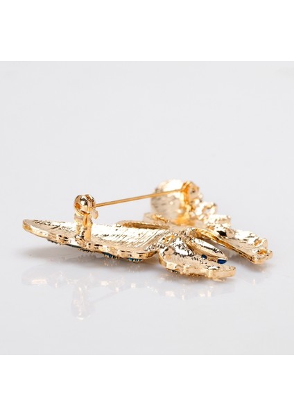 Zarif Aksesuar Taşlı Renkli Papyon Broş Metal Broş Moda Takı Kadın Hediye (Yurt Dışından) modelleri