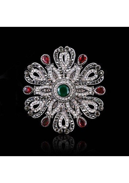 B8 Yılbaşı Moda Barok Taşlı Saray Retro Broş Hollow Rozet Noel Giyim Aksesuarları - Türkiye E-Ticaret (Yurt Dışından)