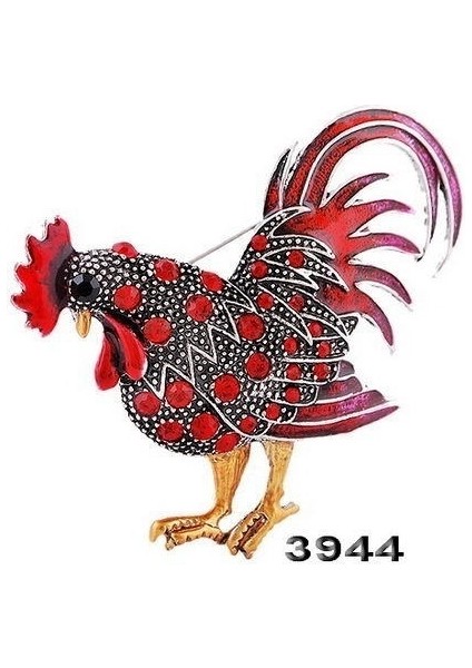 Gri Tarzı Kişiselleştirilmiş Vintage Horoz Broş Hayvan Karikatür Broş Giyim Pim Aksesuarları (Yurt Dışından) fiyatları