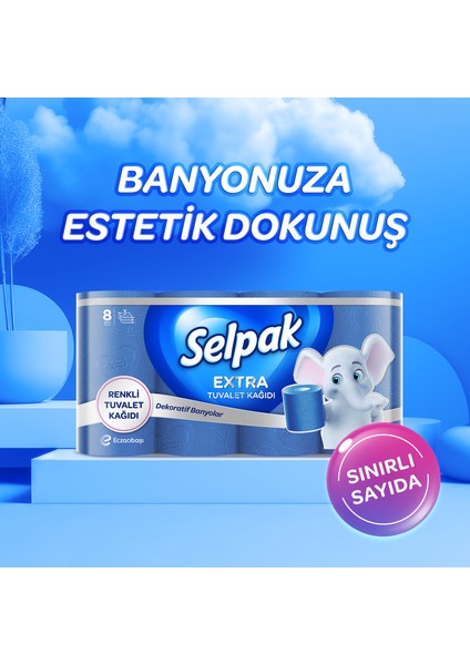 Extra Renkli Tuvalet Kağıdı 24'lü