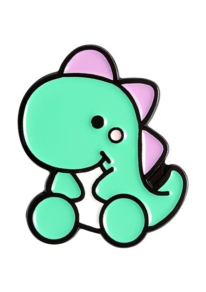 Yeşil Sevimli Pembe Stegosaurus Diplodocus Jurassic Hayvan Broş Dinozor Emaye Rozeti Çocuk Arkadaş Için (Yurt Dışından)