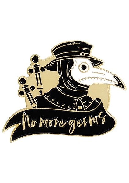 No.13 Boyutu Veba Doktoru Rozeti Tüyli Broş Pin Gotik Takı Arkadaş Hediyeleri (Yurt Dışından)