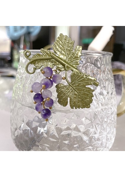 B4 Kadınlar Için Vintage Enamel Yeşil Renkli Bitki Inci Ağacı Lotus Yaprağı Yabanmersini Kiraz Çiçeği Bambu Broş Hediye Takı (Yurt Dışından)