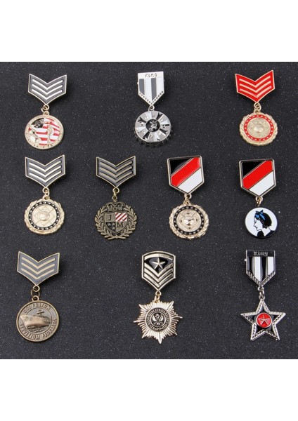 Metal Rozet Avrupa ve Amerika Donanma Okulu Rozeti Broş Rüzgar Harajuku Özel Takım Küçük Rozet Omuz Askısı Rütbe Slaytları Omuzluk Sırt Askısı Epaulet Epaulette (Yurt Dışından) fırsatları