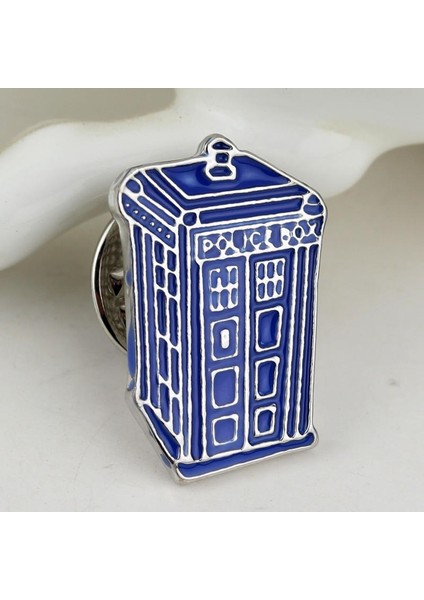 Mavi Stil Doktor Kim Gizemli Broş Rozetleri Moda Mavi Tardis Evler Kutusu Emaye Kravat Papyon Pin Elbise Parti Takı Hediye (Yurt Dışından) modelleri