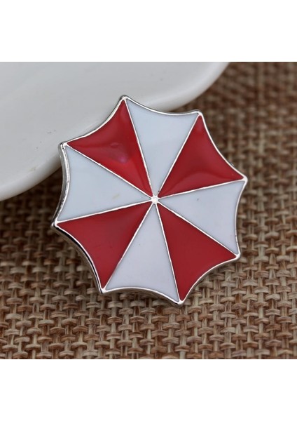 Kırmızı Stil Resident Evil Şirketi Şemsiye Rozeti Broş Pin (Yurt Dışından)