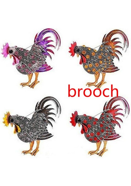 Siyah Stil 1 Bilgisayar 2019 Yeni Trend Büyük Horoz Broş Renkli Kristal Taşlı Hayvan Broş Kadınlar Için Moda Broş Takı (Yurt Dışından) modelleri