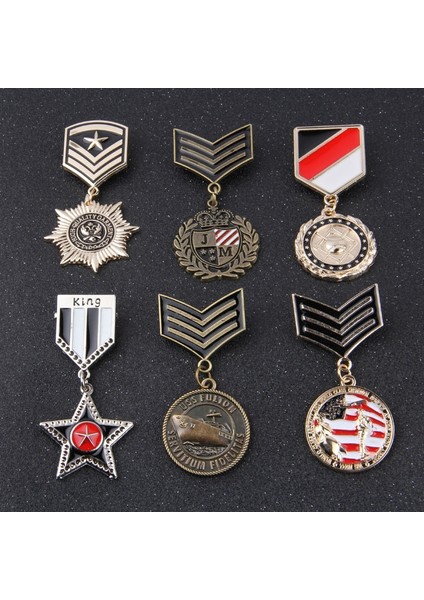 Metal #ross Avrupa ve Amerika Deniz Kuvvetleri Okulu Rozeti Broş Rüzgar Harajuku Özel Takım Küçük Rozet Omuz Askısı Rütbe Kaydırak Epaulet Omuzluk (Yurt Dışından) fiyatları
