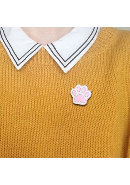 Sevimli Moda Eğlenceli Brook Kedi Mimi Tırnak Bandı Broş Rozet Kumaş Kowboy Aksesuarları Sevimli (Yurt Dışından)