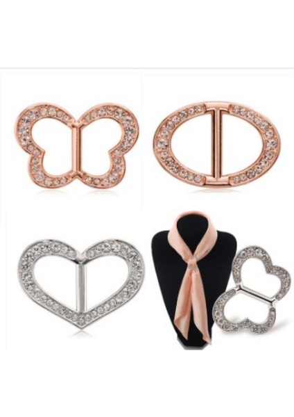 No.10 Boyutu Basit Moda Yüzük Tudung Bawal Eşarp Yüzük Eşarp Tokası Şal Tokası Giysiler Köşe Tokası (Yurt Dışından)