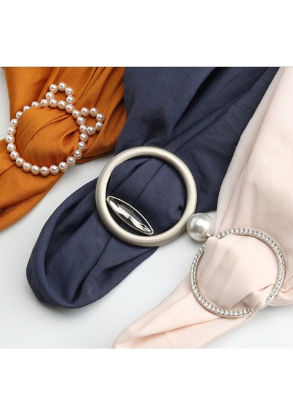No.7 Boyutu Basit Moda Yüzük Tudung Bawal Eşarp Yüzük Eşarp Tokası Şal Tokası Giysiler Köşe Tokası (Yurt Dışından)