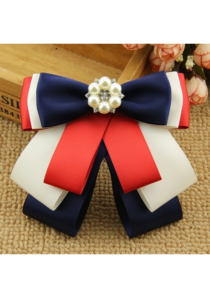 No.4 Boyutu I-Remiel Kurdele Papyon Tesbisi Kadın Kolej Taşlı Metal Broş Moda Korsaj Vintage Broş Kravat Bluz (Yurt Dışından) fiyatları