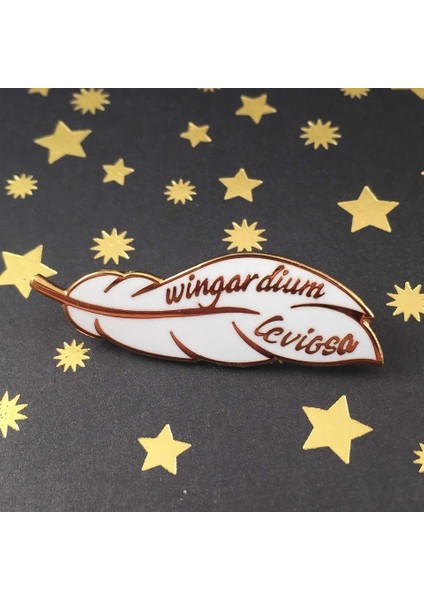 Altın Tarzı Tüy Broş Wingardium Leviosa Rozet Büyücü Cadı Aksesuarı Hediye Koleksiyonu (Yurt Dışından) fiyatları