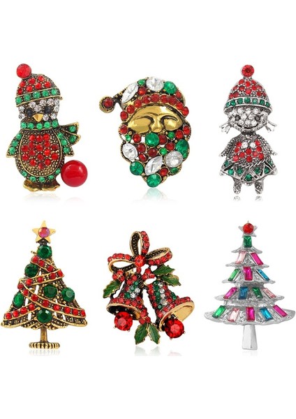C Noel Baba'dan Hediye Noel Ağacı Broş Renkli Noel Ağacı Noel Hediye Kutusu Çocuk Hediyesi (Yurt Dışından)