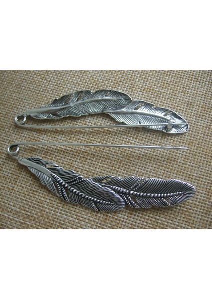 2 Adet Antika Gümüş Büyük Tüy Dayanıklı Güçlü Metal Kilt Eşarp Broş Güvenliği Pin (Yurt Dışından)