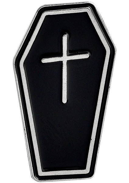 No.2 Boyutu Cenaze Işçisi Ölüm Tabut Rozeti Üçlü Tabut Tarot Kartları Punk Rozet Mont Rozetleri (Yurt Dışından)