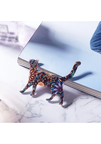 Broş Kadınlar Için Akrilik Kedi Broş Yaka Broşu Veya Eşarp Baskılı Bohemya Evcil Hayvan Broş Rozetler Etnik Takı Aksesuarları (Yurt Dışından) fırsatları