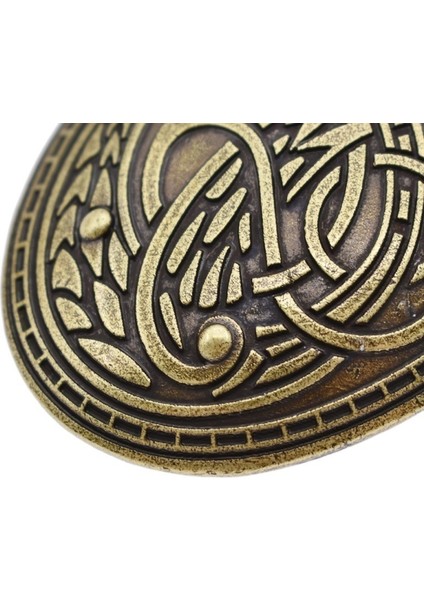 Bronz Antik Gümüş Bronz Viking Çağı Oval Broş Kaplumbağa Fibula Amulet Isveç Fibula Takı Broşlar (Yurt Dışından)