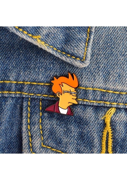 Futurama Philip J.fry Meme Rozet Broş Hediye En Iyi Arkadaşlar Için (Yurt Dışından)