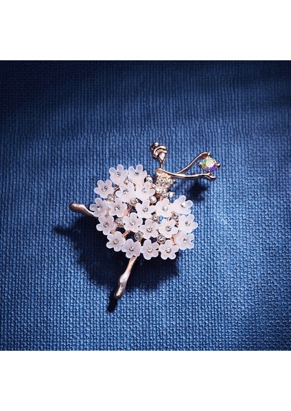 Çok Renkli Stil Moda Dans Eden Kız Taşlı Broş Düğün Parti Elbise Takı Aksesuar Broş Hediye (Yurt Dışından) fiyatları